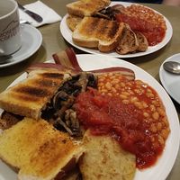Vegan English breakfast at Lush Coffee in Whitby