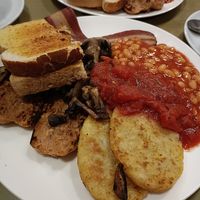 Vegan English breakfast at Lush Coffee in Whitby