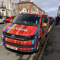 You can spot it from a long way off  at Lush Coffee in Whitby