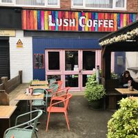 Café from the outside!  at Lush Coffee in Whitby