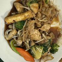 Pan fried rice noodles   at Lotus Vegan Restaurant in Pinellas Park