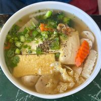 Special meatball noodle soup   at Lotus Vegan Restaurant in Pinellas Park