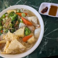 Vietnamese Crab Tapioca Noodle Soup at Lotus Vegan Restaurant in Pinellas Park