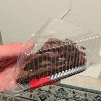 Chocolate cake at Lotus Vegan Restaurant in Pinellas Park