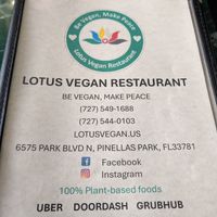  at Lotus Vegan Restaurant in Pinellas Park