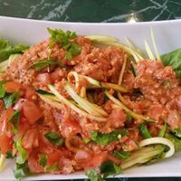 Raw spaghetti. at Lotus Vegan Restaurant in Pinellas Park