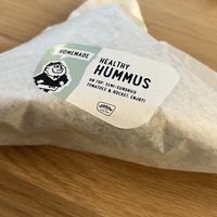 Hummus sandwich  at Lebkov & Sons in Amsterdam