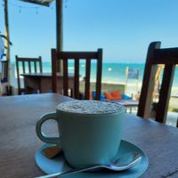 Vegan cappuccino at Hello Capitano Zanzibar in Zanzibar