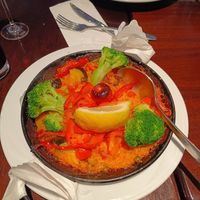 Vegan paella at Olá Lisboa in Hamburg