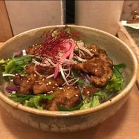 BBQ soy chicken bowl at TU CASA -Zero waste & Plant based- in Kyoto
