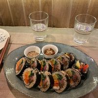 kimbap (my favourite)  at TU CASA -Zero waste & Plant based- in Kyoto