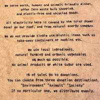 Concept (BTW: awesome)  at TU CASA -Zero waste & Plant based- in Kyoto