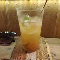 Home made grated ginger lemon juice. Goes great with  gin! at TU CASA -Zero waste & Plant based- in Kyoto
