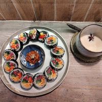 Gimbap & Chai at TU CASA -Zero waste & Plant based- in Kyoto
