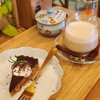 Chai and hazelnut tart at TU CASA - Zero waste & Plant based トゥ・カサ in Kyoto