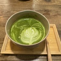 Matcha latte  at TU CASA - Zero waste & Plant based トゥ・カサ in Kyoto