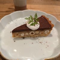 Hazelnut chocolate tarte at TU CASA - Zero waste & Plant based トゥ・カサ in Kyoto