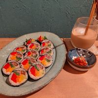 Rainbow gimbap at TU CASA - Zero waste & Plant based トゥ・カサ in Kyoto