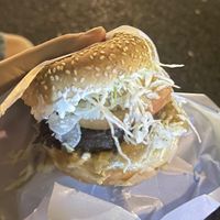 Linsenpatty + extra zwiebeln   at Burger Mel - La Marina in Tenerife