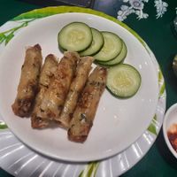 Fried rolls at Be Chay Vegetarian in Da Nang