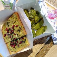 Avocado toast + gyozas (vegan) at POKAWA in Rueil-malmaison