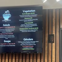 menu options  at Muddy Waters Cafe in New London