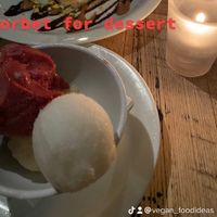 Sorbet  at The Sunset Restaurant in Malibu