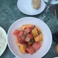 Melon salad at Mon Square in Paris