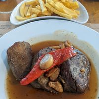 seitan steak at Restaurante da Associacao Agricola de São Miguel in Ribeira Grande