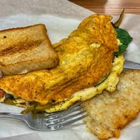 Steak omelette   at Vegan Grill - Upper East Side in New York City