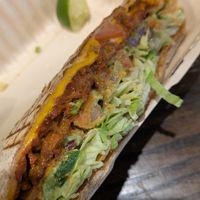 Crunch-wrap supreme at Vegan Grill - Upper East Side in New York City