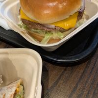 Standard burger at Vegan Grill - Upper East Side in New York City