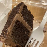 Chocolate cake slice   at Vegan Grill - Upper East Side in New York City