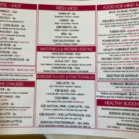 French menu at Devotions Café in Paris