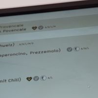 Menu (black heart for vegan) at Tschingg - Oberdorf in Zurich