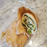 Chicken Ceasar wrap (absolutely delicious, taste is spot on) at Garden of Feeding  in West Melbourne