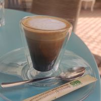 Noisette coffee at Fraise Café in Menton