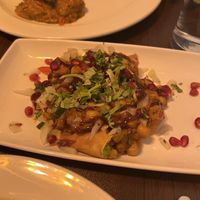 Chat samosa veg with no yogurt  at Spice Island Menai Bridge in Menai Bridge