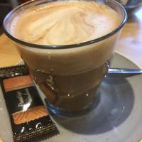 Oat flat white  at Java Cafe in Whitby