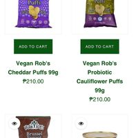 variety of vegan options  at Healthy Options - SM City Clark in Angeles