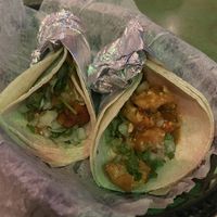 Sweet potato taco & chili lime tofu taco (child like tofu was incredible!)  at Barrio Tacos in Salem