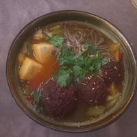 Really good buckwheat noodle soup at Cafe 1991 in Tashkent