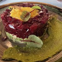 Beetroot Avocado tartar  at Cafe 1991 in Tashkent