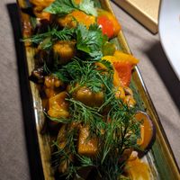 Tofu with vegetables at Cafe 1991 in Tashkent