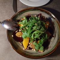 Beetroot salad at Cafe 1991 in Tashkent