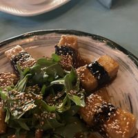 unagi tofu ー very tasty!  at Cafe 1991 in Tashkent