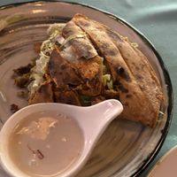 vegan shawarme pita ー there were two in the dish  at Cafe 1991 in Tashkent
