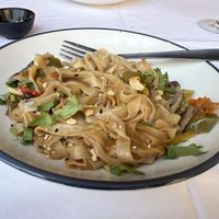 Noodles with veggies   at El Refugio in Guadix