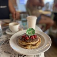 Pancakes with hazelnut/ chocolate   at La Desayunería  in Malaga
