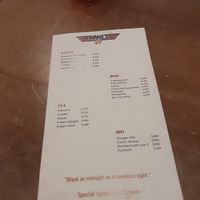 Drinks menu 2024 at Raket in Antwerpen